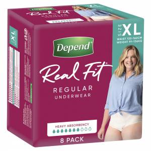 Depend Realfit Underwear Female Extra Large 8 Pack