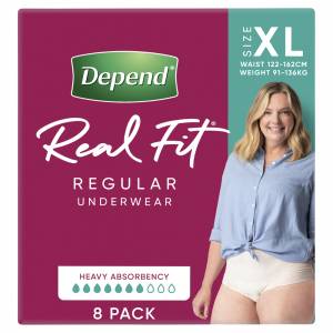 Depend Realfit Underwear Female Extra Large 8 Pack