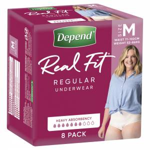 Depend Realfit Underwear Female Medium 8 Pack