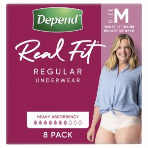 Depend Realfit Underwear Female Medium 8 Pack
