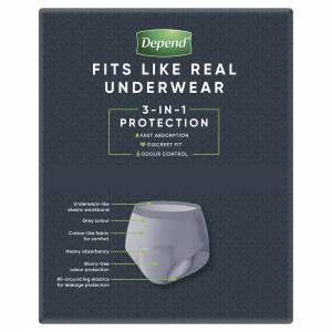 Depend Realfit Underwear Male Large 8 Pack
