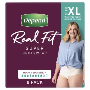 Depend Realfit Underwear Super Female Extra Large 8 Pack