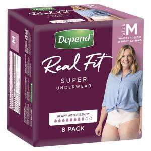 Depend Realfit Underwear Super Female Medium 8 Pac...