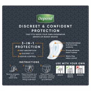 Depend Shields For Men 14 Pack