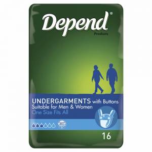 Depend Undergarment 16 Pack