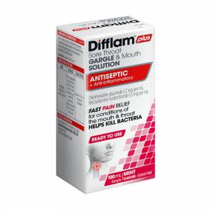Difflam-C Sore Throat Gargle & Mouth Solution + Antiseptic 100ml