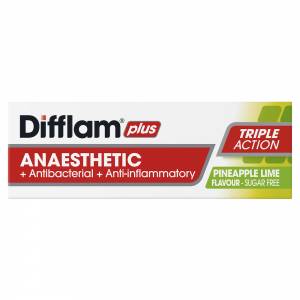 Difflam Plus Anaesthetic Pineapple & Lime Throat  Lozenges 16