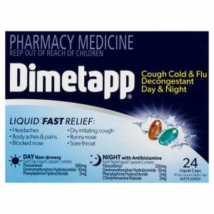 Dimetapp Cough Cold and Flu Decongestant Day & Night 24