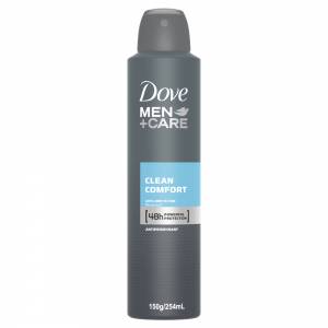 Dove Men Antiperspirant Deodorant Aerosol Clean Comfort 150g