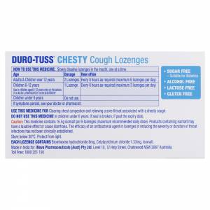 Duro-Tuss Chesty Lozenges Sugar Free Berry 24