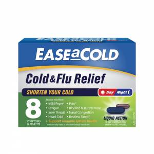Easeacold Cold & Flu Day & Night 24 Capsul...