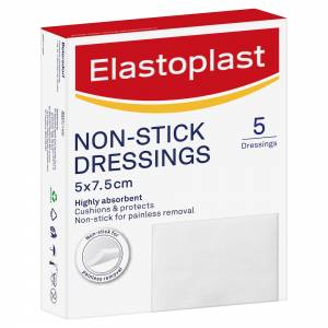 Elastoplast Non-Stick Dressing 7.5cm x 5cm 5