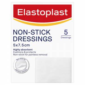 Elastoplast Non-Stick Dressing 7.5cm x 5cm 5