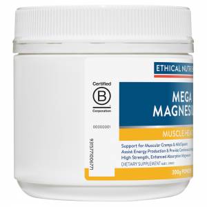 Ethical Nutrients Mega Magnesium Powder Raspberry 200g