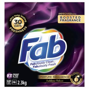 FAB Laundry Powder Front Top Loader Sublime Velvet 2.3kg