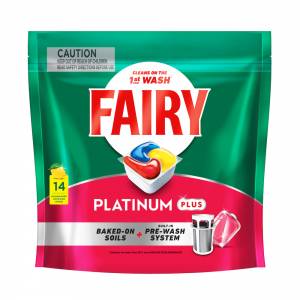 Fairy Platinum Plus Expert All In One Lemon 14 Tablets
