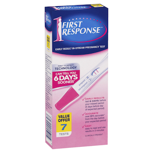 First Response Instream  6+1 Pregnancy Test Test
