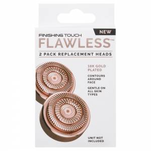Flawless Finish Touch Face Replacement Heads 2pack