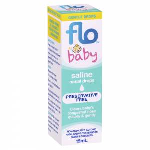 Flo Baby Saline Nasal Drops 15ml