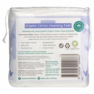 Gaia Baby Org Cotton Cleansing Pads 40 Large Pads