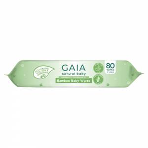 Gaia Natural Baby Bamboo Baby Wipes 80