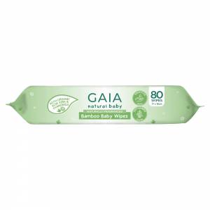 Gaia Natural Baby Bamboo Baby Wipes 80