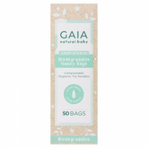 Gaia Natural Baby Biodegradable Nappy Bags 50