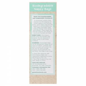 Gaia Natural Baby Biodegradable Nappy Bags 50