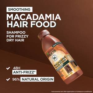 Garnier Fructis Hair Food Shampoo Smoothing Macadamia 350ml