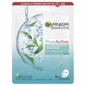 Garnier Skin Active Pure Active Tissue Mask Tea Tr...