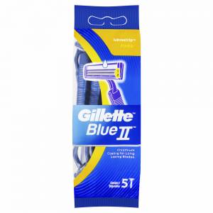 Gillette Blue II Disposable Razors Sensitive 5 Pac...