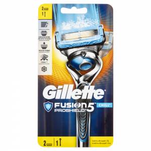 Gillette Fusion Proshield Flexball Chill Razor + R...