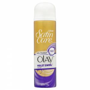 Gillette Satin Care Shaving Gel with Olay Violet Swirl 195g