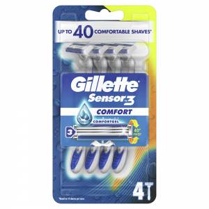 Gillette Sensor 3 Disposable Razors 4 Pack