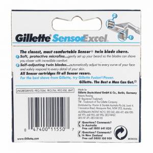 Gillette Sensor Excel Refill Blades 5 Pack