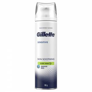 Gillette White Shave Gel Sensitive 195g
