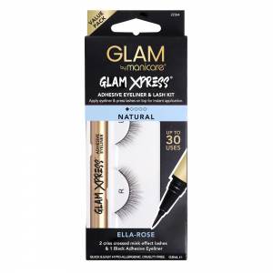 Glam By Manicare Natural Adhesive Eyeliner Lash Ki...