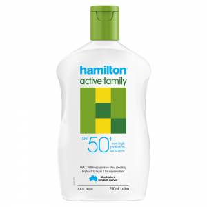 Hamilton Sunscreen Active Family Lotion SPF 50+ 250ml