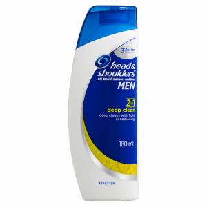 Head & Shoulders 2in1 Men Deep Clean Anti-Dandruff Shampoo 180ml
