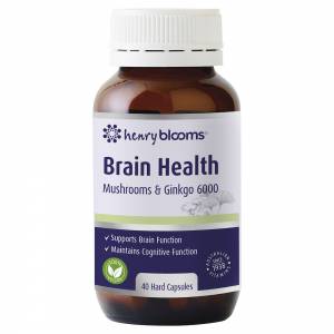 Henry Blooms Brain Health Mushroom & Ginkgo 6000 40 Capsules