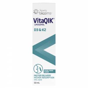 Henry Blooms VitaQIK Liposomal D3 & K2 Spray 5...
