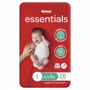 Huggies Essential Nappies Newborn 28