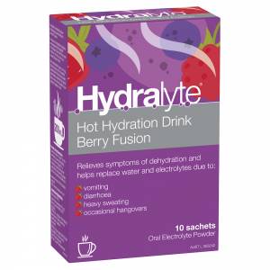 Hydralyte Hot Hydration Drink Berry Fusion 10 Sachet