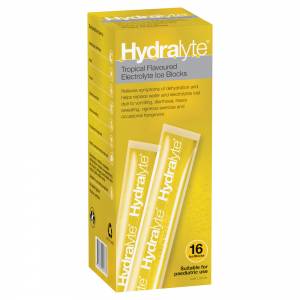 Hydralyte Rehydration Ice Blocks Tropical 16