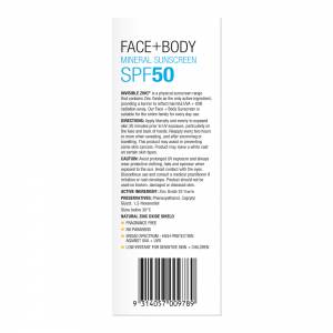 Invisible Zinc Face & Body SPF50+ 150g