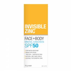 Invisible Zinc Face & Body SPF50+ 75g