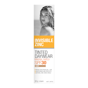 Invisible Zinc Tinted Daywear Light SPF30+ 50g