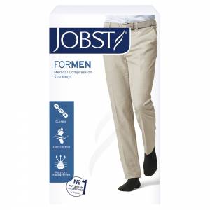 Jobst For Men Casual Knee High Medium Black 20-30mmHg