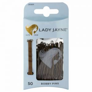 Lady Jayne Bobby Pins Brown 4.5 cmPk50