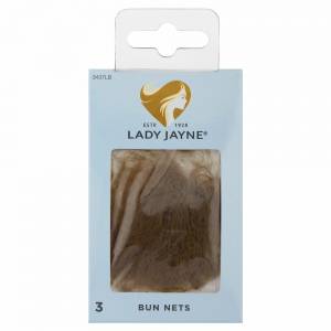 Lady Jayne Bun Nets Light Brown Pk3